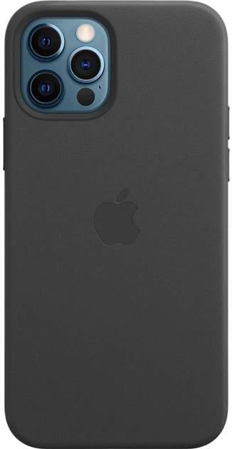 Etui Apple MagSafe Leather Case do Apple iPhone 12/12 Pro Black (MHKG3) - obraz 6