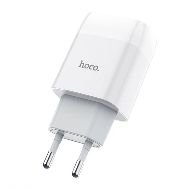 Зарядное устройство Hoco C73A 2USB Type-C 2.4A White - изображение 2