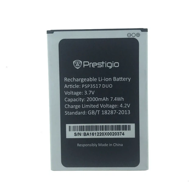 Акумулятор Prestigio Muze A5, Wize N3, Wize NX3, Wize NK3 / 3506/ 3507/ 3517/ 3527/ 5502 [Original PRC] 12 міс. гарантії - зображення 5