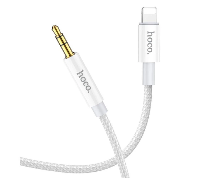 AUX кабель Hoco UPA19 Lightning to Jack 3.5 1m сірий - зображення 2