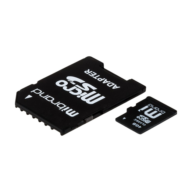 Карта Памяти Mibrand MicroSDHC 4gb 4 Class & Adapter Чёрный - изображение 2
