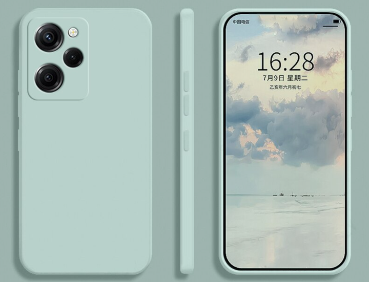 Силиконовый чехол Soft Touch для Xiaomi Redmi 12 Мятный - Фото 1 Силиконовый чехол Soft Touch для Xiaomi Redmi 12 Мятный - изображение 1