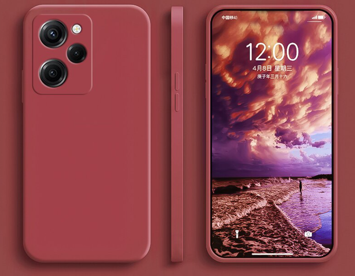 Силиконовый чехол Soft Touch для Xiaomi Redmi 12 Малиновый - Фото 1 Силиконовый чехол Soft Touch для Xiaomi Redmi 12 Малиновый - изображение 1