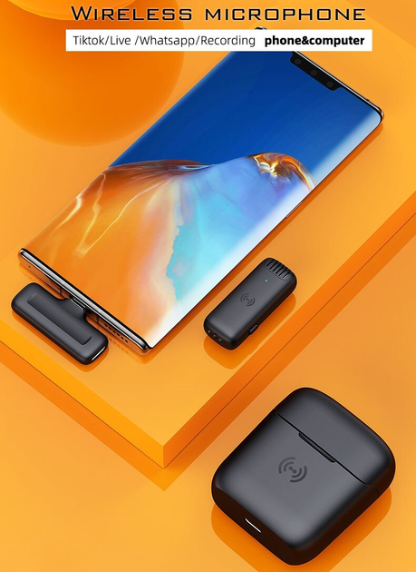 Блютуз мікрофон для телефону Lavalier J13 Петличка для iPhone (с айфон ...