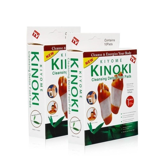 Пластир-детокс для ступнів KINOKI (10 шт) для виведення токсинів - зображення 2