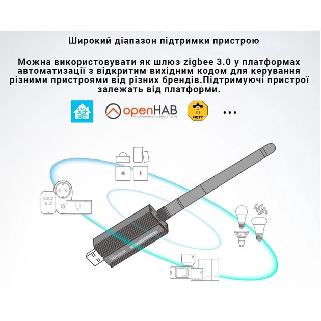 USB ZigBee координатор Sonoff Zdongle Е - Фото 9 USB ZigBee координатор Sonoff Zdongle Е - зображення 9