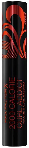 Туш для вій Max Factor 2000 Calorie Curl Addict Об'єм і підкручування 11 мл №1 Чорна (0000096137512) - зображення 3