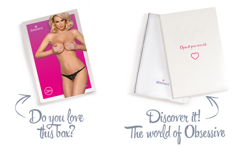 Кружевные эротические женские трусики с открытым доступом Obsessive 831-THC L/XL черные - Фото 8 Кружевные эротические женские трусики с открытым доступом Obsessive 831-THC L/XL черные - изображение 8