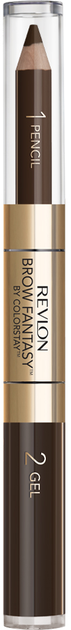 Kredka i żel do brwi Revlon Brow Fantasy by ColorStay 106 Dark Brown 0,31 g + 1,18 ml (0309975764048) - obraz 1