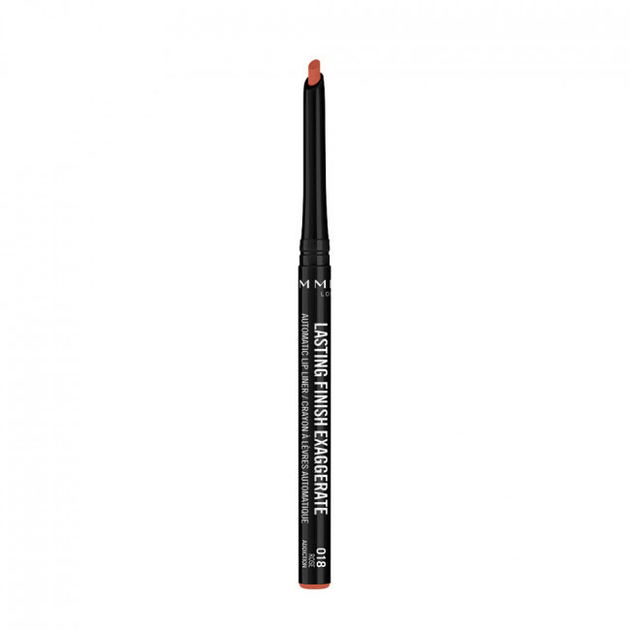 Олівець для губ Rimmel Lasting Finish Exaggerate 018 Rose Addiction (3616303004279) - зображення 3