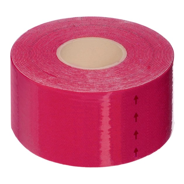 Кинезио тейп в рулоне 3,8см х 5м 73417 (Kinesio tape) эластичный пластырь, red - изображение 1