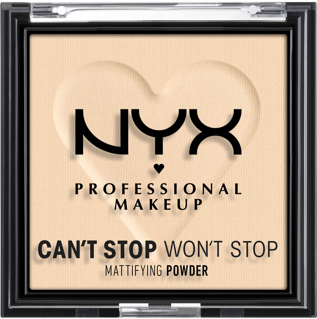 Матувальна пудра для обличчя NYX Professional Makeup Can`t Stop Won`t Stop 1 Fair 6 г (0800897004200) - зображення 1