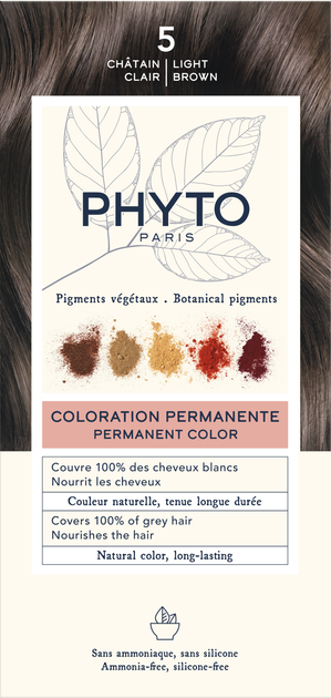 Krem-farba Phyto Color nr 5 Jasny szatyn (3338221002587) - obraz 1