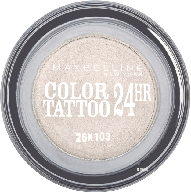 Maybelline New York Color Tattoo żelowy Cienie do powiek w kremie 24h 4,5 g 45-Exclusively biały (3600530777617) - obraz 1