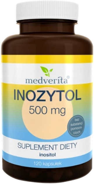 Харчова добавка Medverita Інозитол 500 мг 120 капсул (5905669084048) - зображення 1