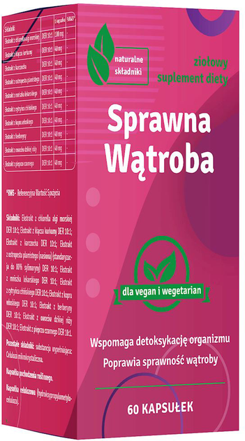 Suplement diety PCF Sprawna Wątroba 60 kapsułek (5908288910569) - obraz 1