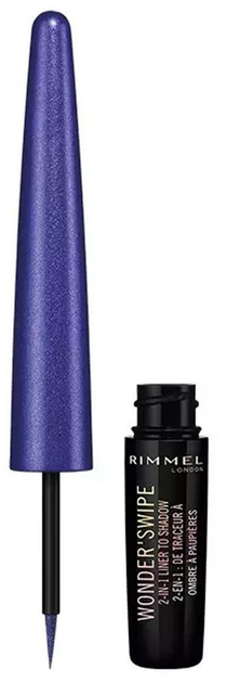 Eyeliner Rimmel Wonder'Swipe 2in1 Eyeliner to Shadow 010 Cool AF 17 ml (3614227700529) - obraz 1