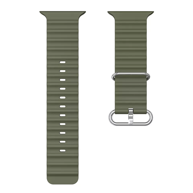 Ремешок для Apple Watch 49/45/42/44mm Ocean Band Темно-Зеленый - изображение 2