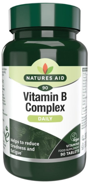 Пищевая добавка Natures Aid Комплекс витаминов группы В 90 таблеток ...