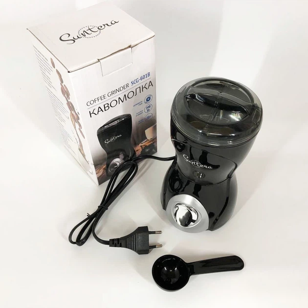 Кофемолка Suntera SCG-601B 200 Вт, кофемолка мощная, кофемолка електрична, измельчитель кофейных зерен - изображение 9
