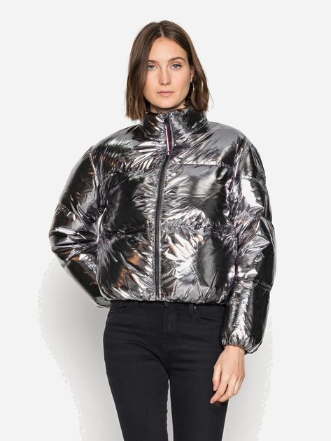 Куртка зимняя короткая женская Tommy Hilfiger 196682292 XL Серебристая ...