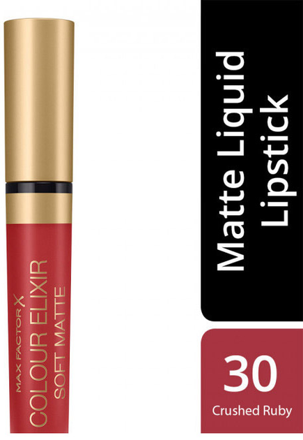 Max Factor Color Elixir Soft matowa szminka do ust z lekkim matowym efektem 030 Crushed Ruby (3616301265412) - obraz 2
