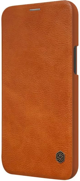 Etui Nillkin Qin Leather Apple iPhone 12/12 Pro Brazowe (NN-QLC-IP12/BN) - obraz 3