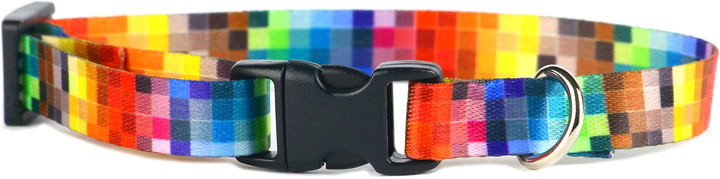 Нашийник для собак MATTEO пластикова пряжка 25 мм 34-60 см Piksele (DLPMT1SOS0018) - зображення 1