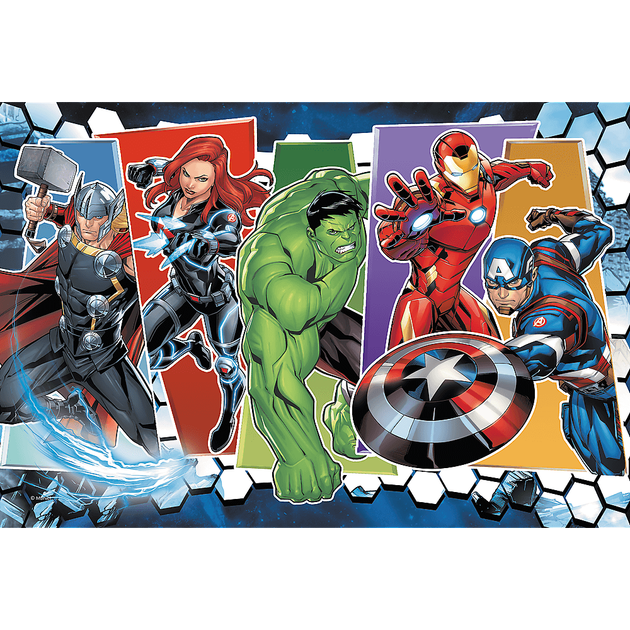 Дитячі пазли "Непероможні месники Marvel" Trefl 60 елементів 17357 - зображення 2