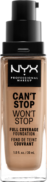 Podkład w płynie NYX Professional Makeup Can\'t Stop Won\'t Stop 24-Hour Foundation 12 Classic Tan 30 ml (800897181093) - obraz 2