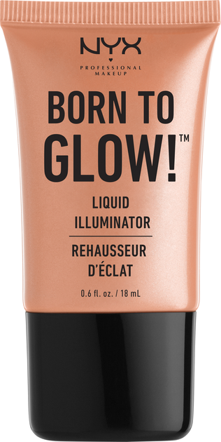 Rozświetlacz w płynie NYX Professional Makeup Born To Glow Liquid Illuminator LI02 - Gleam 15 ml (0800897818449) - obraz 1