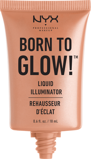 Rozświetlacz w płynie NYX Professional Makeup Born To Glow Liquid Illuminator LI02 - Gleam 15 ml (0800897818449) - obraz 2