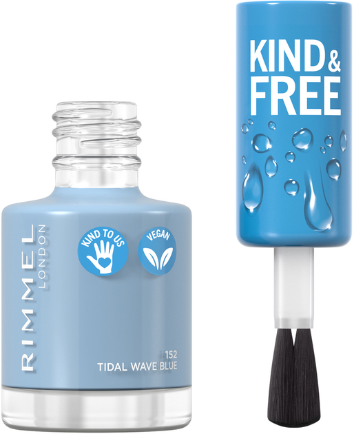 Лак для нігтів Rimmel Kind & Free 152 Tidalwaveblue 8 мл (3616302990610) - зображення 2