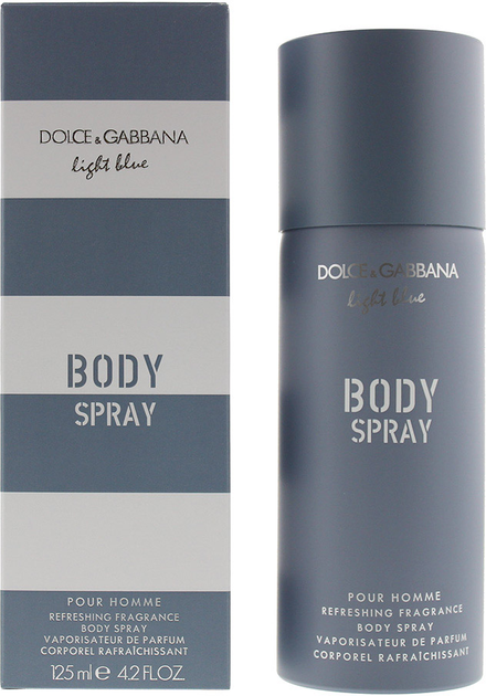 Парфумований дезодорант для чоловіків Dolce & Gabbana Light Blue Pour Homme Body Spray 125 мл (3423478574250) - зображення 1