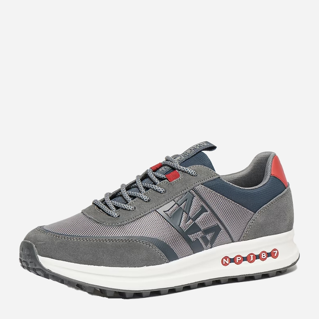 Buty sportowe męskie na grubej podeszwie do kostki Napapijri Man Nylon/Suede Running NP0A4G8LCO-Z86 42 Szare (195439627338) - obraz 2