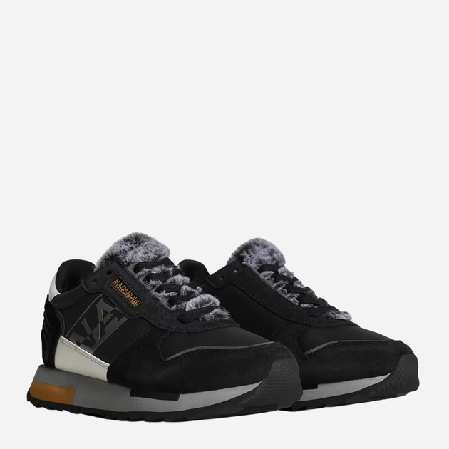 Buty sportowe damskie na platformie do kostki ocieplane Napapijri Woman Suede/Nylon Running NP0A4H7J-041 36 Czarne (196011568674) - obraz 2