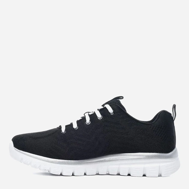 Жіночі кросівки для залу Skechers Graceful - Get Connected 12615W-BKW 37 (7US) 24 см Чорні (191665730194/190872053393) - зображення 4
