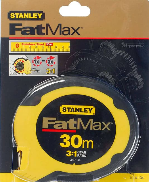 Рулетка STANLEY FatMax Steel 30 мx10 мм (0-34-134) – фото, отзывы ...