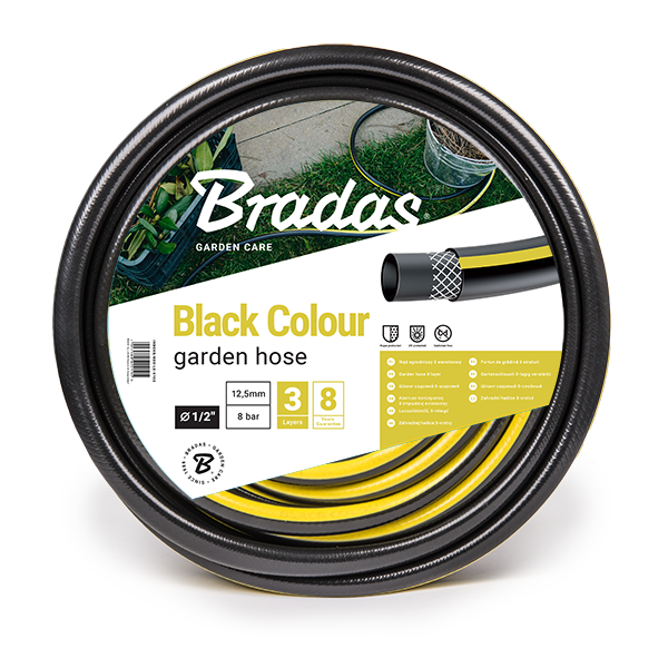 Шланг садовый Bradas BLACK COLOUR 1/2" 50м, WBC1/250 - Фото 1 Шланг садовый Bradas BLACK COLOUR 1/2" 50м, WBC1/250 - изображение 1