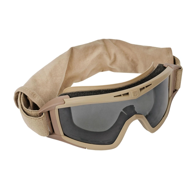 Комплект защитной маски Revision Desert Locust Deluxe Прозрачная, дымчатая, желтая линзами Бежевый 2000000130897 - изображение 2