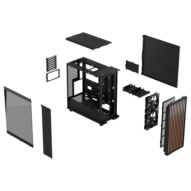 Корпус Fractal Design North Charcoal Black TG Dark (FD-C-NOR1C-02) - изображение 8