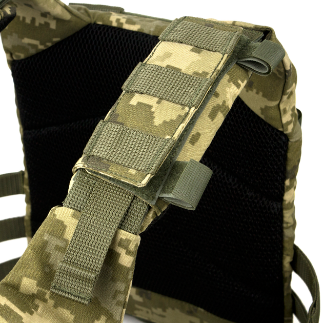 Плитоноска Dozen Modular Plate Carrier — L2 "Pixel MM14" (під бронеплити 25 * 30 см) - изображение 6