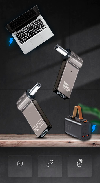 Переходник Linktech Type-c на DC (4.0 х 1.7), переходник для зарядки ноутбука type-c to dc - изображение 5