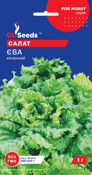 Семена Салат Ева, кочанный, 1 г (GL Seeds) - Фото 1 Семена Салат Ева, кочанный, 1 г (GL Seeds) - изображение 1