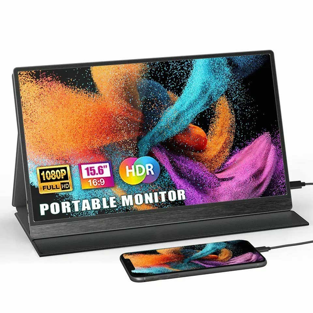 Портативний ультратонкий монітор Sibolan 15.6" FullHD IPS - изображение 1