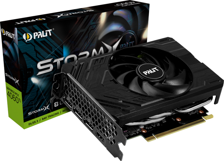 Видеокарта Palit PCI-Ex GeForce RTX 4060 Ti StormX 8GB GDDR6