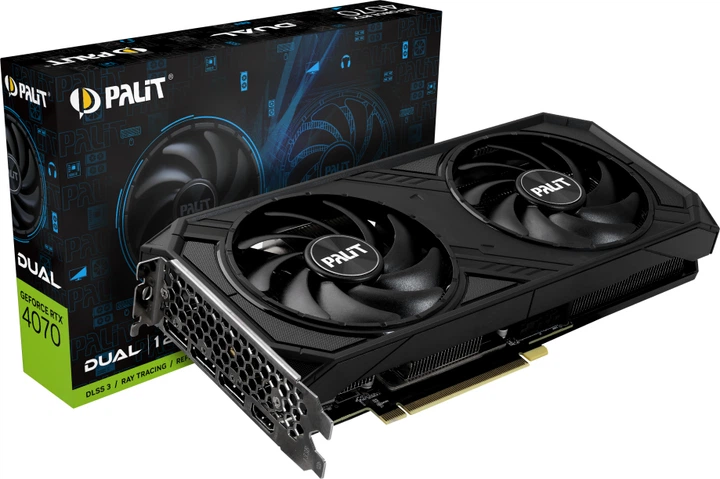 Karta graficzna Palit PCI-Ex GeForce RTX 4070 Dual 12GB GDDR6X (192bit) (2475/21000) (HDMI, 3 x DisplayPort) (NED4070019K9-1047D) - obraz 9