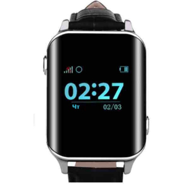 Смарт-часы GoGPS М01 Chrome Телефон-часы с GPS треккером (M01CH) – фото ...
