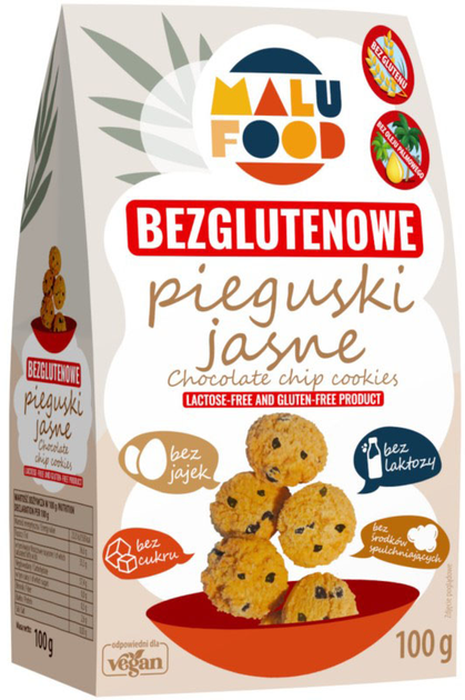 Печиво легке Malu Food Pieguski без глютена 100г (5905567596063) - зображення 1