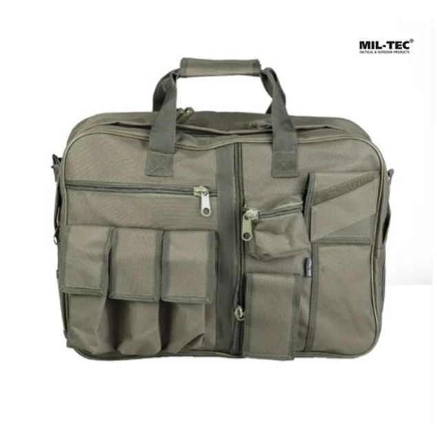 Сумка-рюкзак тактична Mil-Tec 13830001 Cargo Musette 35л Олива - зображення 1